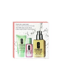  Clinique Great Skin - Great Deal Confezione Regalo 30 Ml Sapone Liquido Viso Formula Per Pelle Grassa + 30 Ml Clarifying Lotion Tipo 3 + 125 Ml Dramatically Different Gel Idratante - Tipo 3: Pelle Mista/Grassa