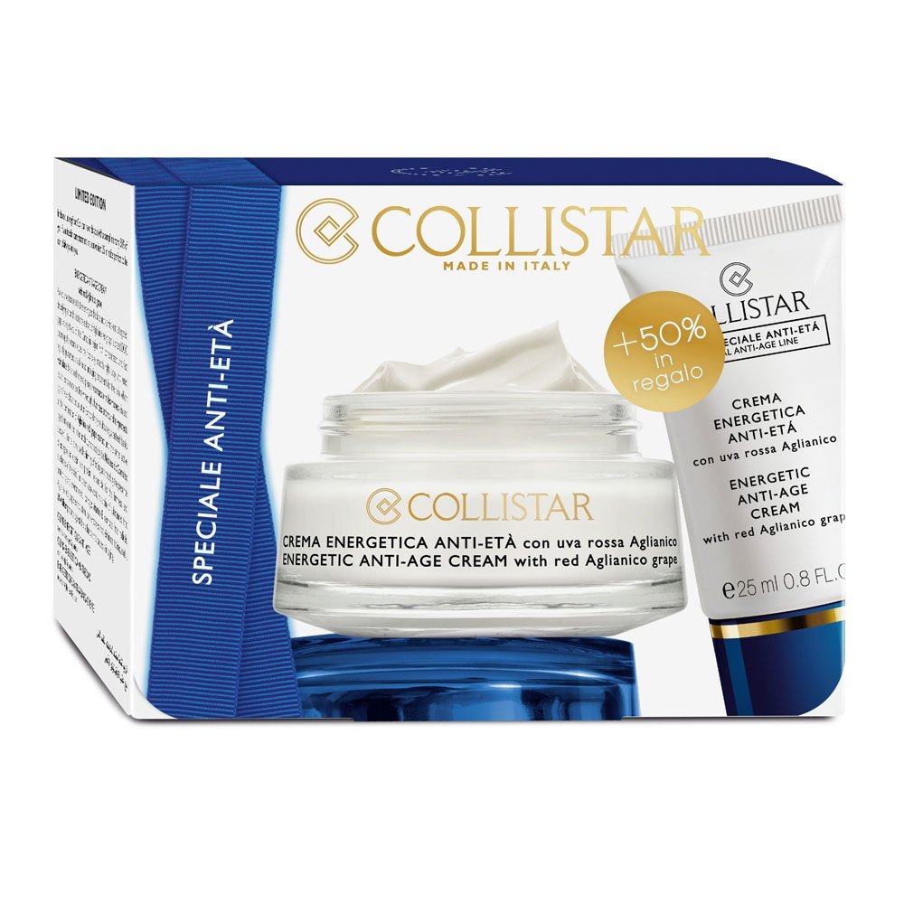  Collistar Crema Energetica Anti-Eta' Con Uva Rossa Aglianico 50 Ml + 25 Ml