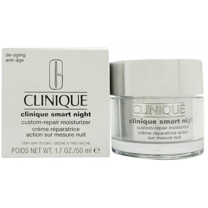  Crema Viso Notte Clinique Smart Night Custom Repair Moisturizer Tipo I Pelle Da Molto Arida Ad Arida 50 Ml 