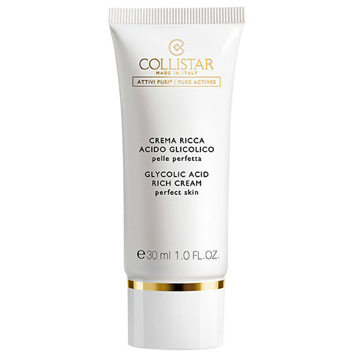  Collistar Attivi Puri Crema Ricca Acido Glicolico Pelle Perfetta 30 Ml